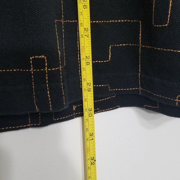 Pepe Jeans Gold Embroidered Polo Collared Shirt 2XL Black Short Sleeve Retro Men - Picture 8 of 9